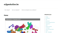 Desktop Screenshot of erfgoedcellen.be