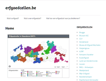 Tablet Screenshot of erfgoedcellen.be